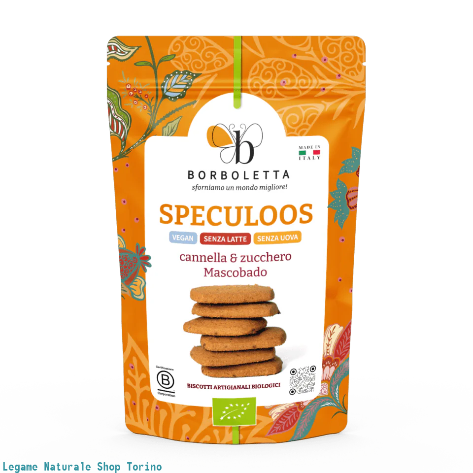 BISCOTTI Speculoos Cannella e zucchero Mascobado SACCHETTO RICHIUDIBILE 200GR