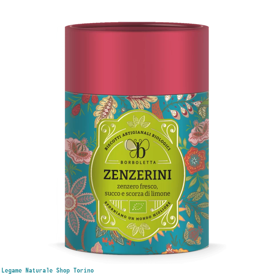 BISCOTTI Zenzerini Con zenzero fresco, succo e scorza di limone TUBO 120GR