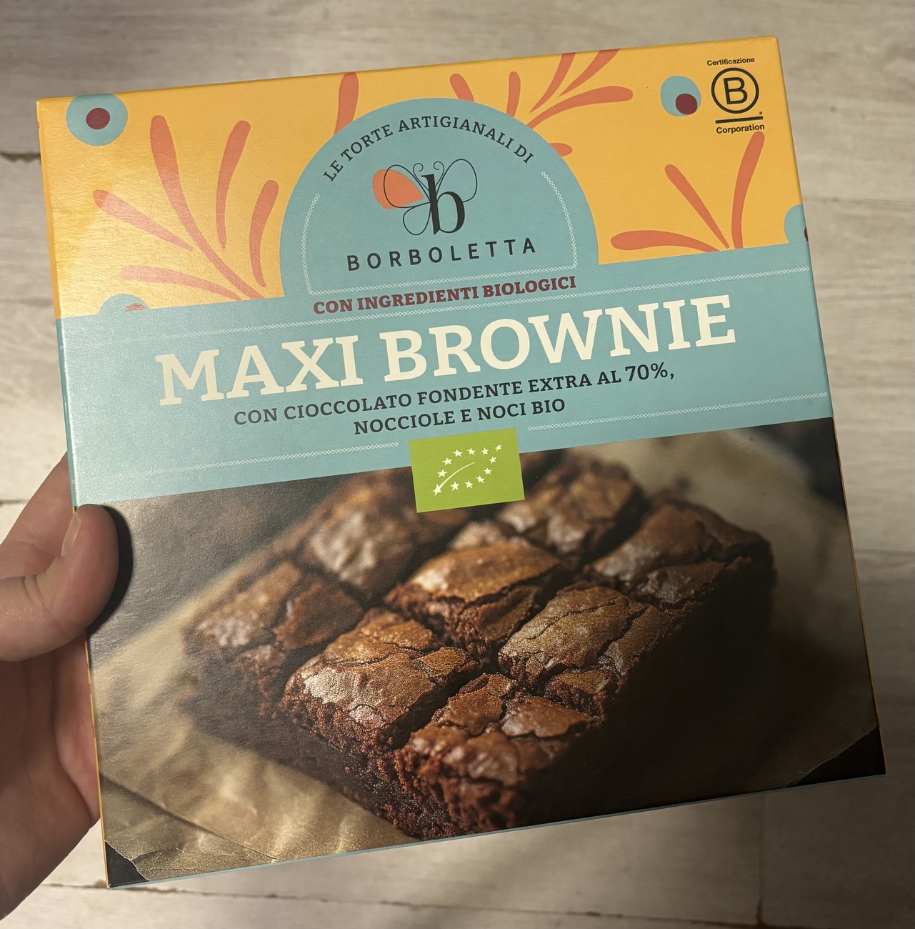 BROWNIES 20X20 CON SCATOLA 545GR