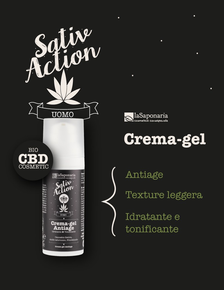 CBD Crema-Gel viso Antiage