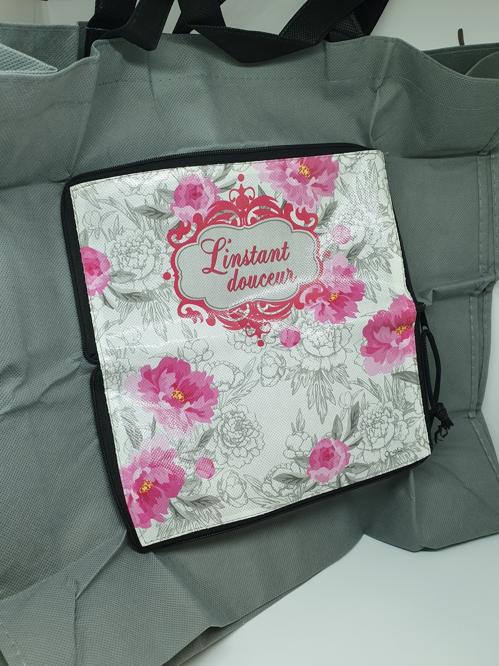 Shopper pieghevole fantasia Roses Pivoines Orval